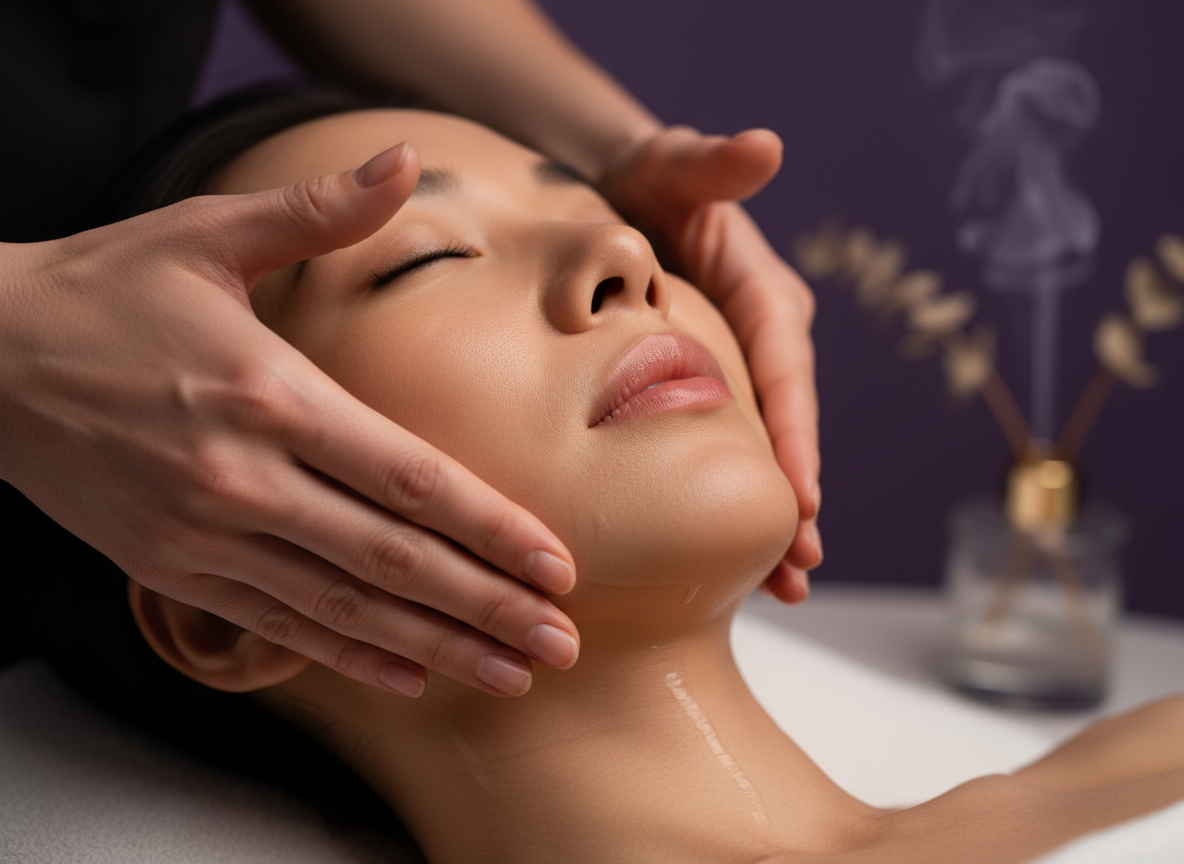 Facial lymphatic drainage Singapore &mdash; FACE DE-PUFF screen reset at Roses & More Skin Alchemy