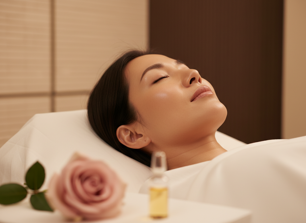Post flight facial Singapore — Land & Glow at Roses & More Skin Alchemy Tanjong Pagar