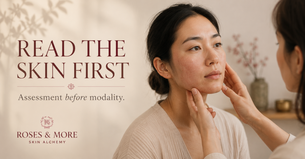 Assessment-led care for eczema-prone and reactive skin at Roses & More Skin Alchemy Singapore